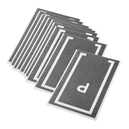 HEMOTON 10st Parkplatzaufkleber Spielzimmerdekorationen Aufkleber Für Straßenbänder Aufkleber Für Transport Wandtattoos Bunte Wandtattoos Dekoratives Klebeband PVC Black von HEMOTON