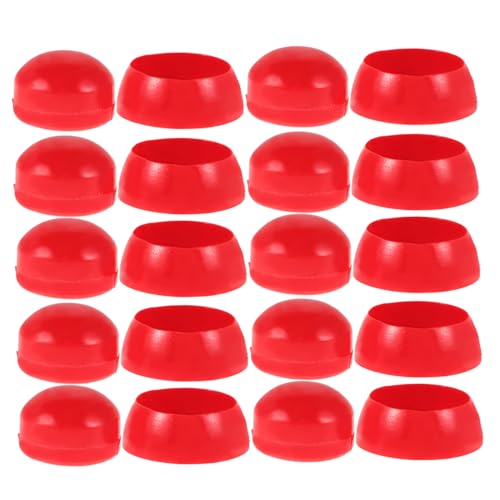 HEMOTON 10st Reitet Nusskappen Mutterschutzabdeckungen Mutterkappen Aus Kunststoff Zubehör Für Spielgeräte Schraubbolzenkappe Mutterkappe Aus Kunststoff Nussabdeckungen Rot Plastik von HEMOTON