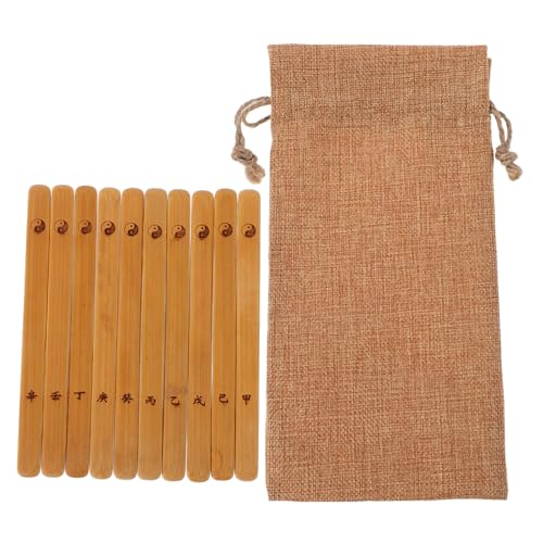 HEMOTON 10st Yijing Bamboo Stick Wildfresser Sandelholz Im Chinesischen Stil Desktop-Dekoration Neue Haarnadeln Im Chinesischen Stil High -Definition -Feeder Dekorative Hardware Bambus von HEMOTON