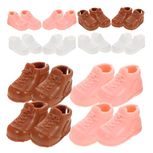 HEMOTON 12 Paare Puppenschuhe Hohe Sneaker für Puppen Kleine Hochwertige High Top Stiefel Dekorative Miniature Schuhe für DIY Puppenhaus und Micro Landschaftsrequisiten HEMOTON 12 Paare Puppenschuhe Hohe Sneaker für Puppen Kleine Hochwertige High Top Stiefel Dekorative Miniature Schuhe für DIY Puppenhaus und Micro Landschaftsrequisiten von HEMOTON