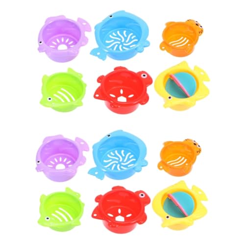 HEMOTON 12 STK Badespielzeug stapelspielzeug Shower Toys Sea Animal Bath Toys Colorful Bath Toys quetschspielzeug Squeeze Toy Water Spray Toys Spielzeuge Sprühwasser Eltern-Kind von HEMOTON