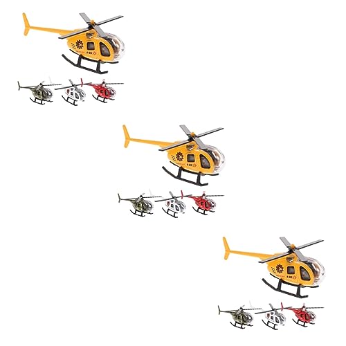 HEMOTON 12 STK Flugzeugmodell für Kinder Kinderspielzeug kinderzimmer zubehör Flugzeugverzierung Dekoration Bürodekoration Hubschrauber Flugzeugmodell basteln Junge Spielzeug Miniatur von HEMOTON