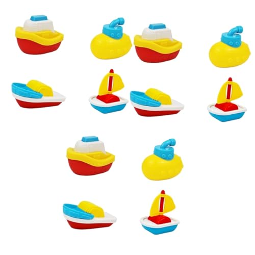 HEMOTON 12 STK Wasserspielzeug Für Kinder Spielzeug Für Schwimmbecken Geschenktütenfüller Für Neujahrsgeschenke Sommerspielzeug Für Kleinkinder Boot Plastik Wanne von HEMOTON