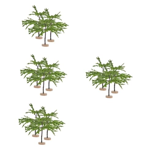 HEMOTON 12 STK Simulierter Minibaum Mini-Pflanzen Palmenmodell Modelle Pflanzendekor Mini-Sandtisch-Pflanzenmodell sandtisch DIY Modell klein Baummodell Bonsai schmücken Ob11 Bahn Plastik von HEMOTON