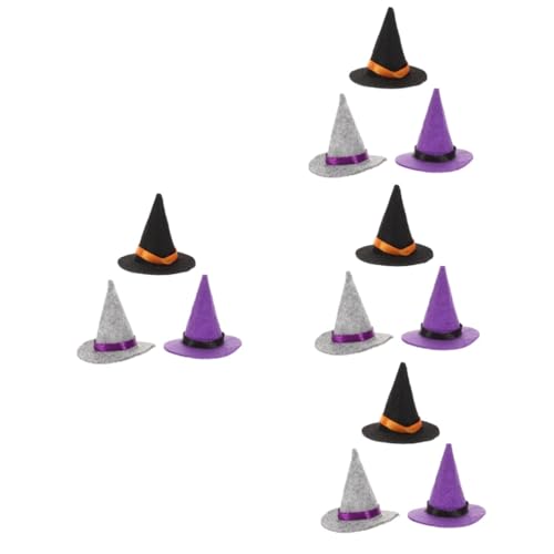 HEMOTON 12 Stck. Teiliges Halloween Weinflaschen Deko mit Mini Hexenhüten Schwarz Diy Flaschenaufsatz für Gruselige Partystimmung und Kreative Halloween Dekoration HEMOTON 12 Stck. Teiliges Halloween Weinflaschen Deko mit Mini Hexenhüten Schwarz Diy Flaschenaufsatz für Gruselige Partystimmung und Kreative Halloween Dekoration von HEMOTON