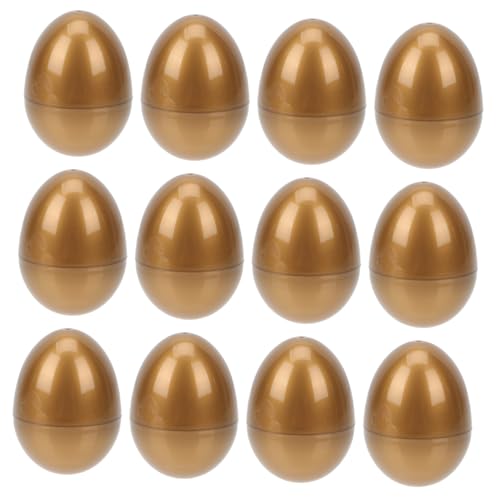 HEMOTON 12 Stk Ostereier Osterei- Gefüllte Ostern Metallische Leere Eier Osterbasteln Für Füller Für Osterkörbchen Eierkartons Osterspielzeug Künstliche Eier Plastik Golden HEMOTON 12 Stk Ostereier Osterei- Gefüllte Ostern Metallische Leere Eier Osterbasteln Für Füller Für Osterkörbchen Eierkartons Osterspielzeug Künstliche Eier Plastik Golden von HEMOTON
