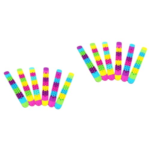 HEMOTON 12 Stk Silikonarmbänder für Kinder Geburtstagsgeschenk für Jungen trendige Armbänder Schlagbänder Slap- -Uhr spielzeug Silikonarmband für Kinder Kinderarmband kleines Geschenk von HEMOTON