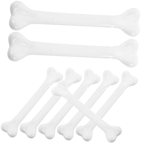 HEMOTON 12 Stück Halloween-Deko-Zubehör Halloween Dekoration Halloween-Dekoration die verwurzelung The Present Edith Eger Streich Miniaturen Knochenstütze Knochen für Halloween Plastik Weiß von HEMOTON
