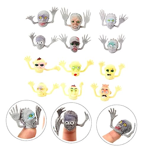 HEMOTON 12 Stück Halloween Finger Betten Halloween-Parodie- Kniffliges Zombie-Finger-Requisiten Halloween-Requisiten PVC von HEMOTON