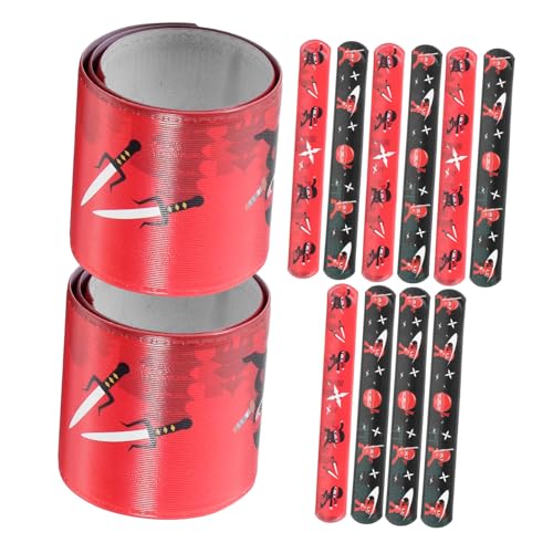 HEMOTON 12Stücke Teiliges Ninja Schnapparmband für Junge Mädchen Slap Bands für Geburtstagsfeiern Mitgebsel Dekorationen mit Kreativen Ninja-mustern für Party-goodie Bags und Belohnungen HEMOTON 12Stücke Teiliges Ninja Schnapparmband für Junge Mädchen Slap Bands für Geburtstagsfeiern Mitgebsel Dekorationen mit Kreativen Ninja-mustern für Party-goodie Bags und Belohnungen von HEMOTON