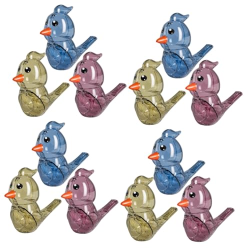 HEMOTON 12 STK Pfeifenspielzeug Für Kinder Partypfeife Cartoon-vogelpfeifen Zugpfeife Vogel Wasserpfeife Entzückende Vogelpfeifen Vogelrufpfeife Musik Diashow Plastik von HEMOTON