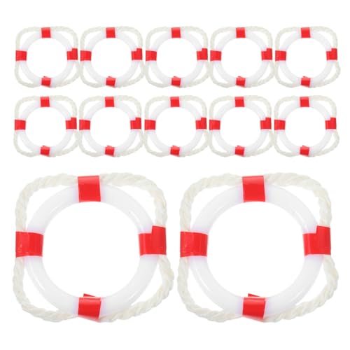 HEMOTON 12 Stück Mini Lifebuoy -Modell Puppenhaus -Requisite Nautische Mini -schwimmringe Mini-rettungsring Puppenhausdekoration Strandküstenzubehör Puppenhaus-stranddekoration Rot Plastik HEMOTON 12 Stück Mini Lifebuoy -Modell Puppenhaus -Requisite Nautische Mini -schwimmringe Mini-rettungsring Puppenhausdekoration Strandküstenzubehör Puppenhaus-stranddekoration Rot Plastik von HEMOTON