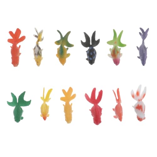 HEMOTON 12 Stück Modell Für Kinderspielzeug Statuen Miniaturen Band Kinderstatuen Aquarium Trendiges Kinderspielzeug Aquarium Fischfiguren Fischspielzeug von HEMOTON