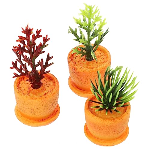 HEMOTON 12 Stück Puppen Kunsttopfpflanze Miniatur Bonsai Pflanze Miniatur Topfpflanze Puppenhaus Zubehör Gefälschter Bonsai Mini Topfpflanze Mikro Landschaftsdekoration von HEMOTON