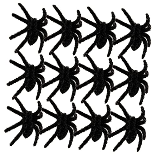 HEMOTON 12 Stück Spinnen Requisiten Spinnen Pelzige Haarige Spinnen Haariges Spinnenspielzeug Halloween Falschspinnen Dekorationen Kleine Haarige Spinnen Streichspielzeug Jumbo von HEMOTON