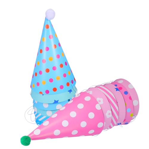 HEMOTON 12 Stück Teiliges Bunte Papierkegelhüte mit Pompoms Bequeme Geburtstagskopfbedeckung Leichte Partyhüte für Jungen Mädchen für Festliche Geburtstagsdekoration HEMOTON 12 Stück Teiliges Bunte Papierkegelhüte mit Pompoms Bequeme Geburtstagskopfbedeckung Leichte Partyhüte für Jungen Mädchen für Festliche Geburtstagsdekoration von HEMOTON