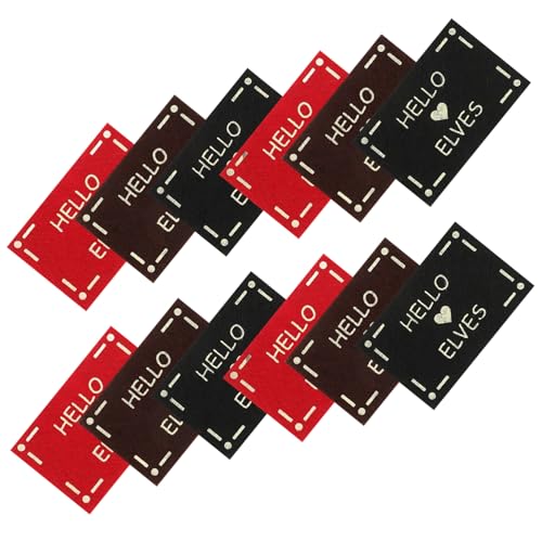 HEMOTON 12 Stück Teiliges Miniatur Puppenhaus Bodenmatten Realistische Waschbare Teppiche Rot Schwarz Braun für Mini Haus Dekoration und Puppenhaus Zubehör von HEMOTON