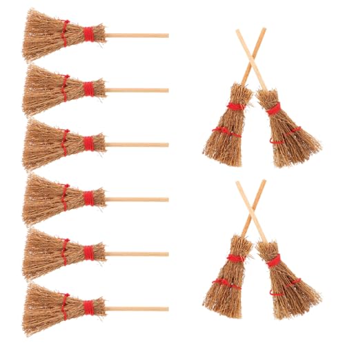 HEMOTON 12 Stück Teiliges Miniaturbesen für Puppenhaus Dekoration Realistische Bastelaccessoires für Fotografie und Feengärten Vielseitig Einsetzbar für Halloween und Kreative Anlässe HEMOTON 12 Stück Teiliges Miniaturbesen für Puppenhaus Dekoration Realistische Bastelaccessoires für Fotografie und Feengärten Vielseitig Einsetzbar für Halloween und Kreative Anlässe von HEMOTON