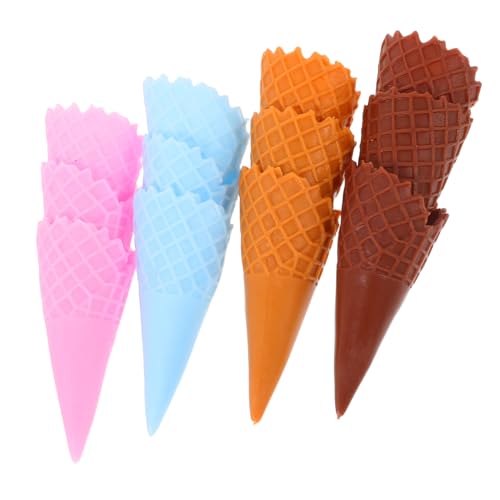 HEMOTON 12 Stück Teiliges Realistische Eiswaffel Modelle aus Robustem Kunststoff Lebensechte für Pädagogisches Kreativität und Lernspaß HEMOTON 12 Stück Teiliges Realistische Eiswaffel Modelle aus Robustem Kunststoff Lebensechte für Pädagogisches Kreativität und Lernspaß von HEMOTON