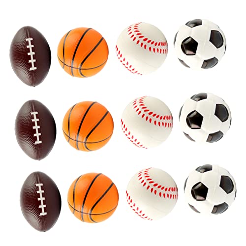 HEMOTON 12 Stück Teiliges Sportsball Squeeze aus Hochwertigem Lustige Fußball Basketball Rugby Formen Stressabbau für Erwachsene Einfach zu Reinigen Sensorisches Stress HEMOTON 12 Stück Teiliges Sportsball Squeeze aus Hochwertigem Lustige Fußball Basketball Rugby Formen Stressabbau für Erwachsene Einfach zu Reinigen Sensorisches Stress von HEMOTON