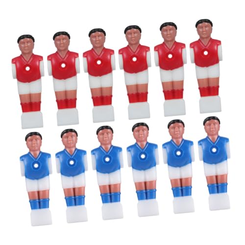HEMOTON 12 Stück Tischfußballfiguren Kunststoff Ersatzteile für Tischfußball Kompakte Kicker Spieler für Interaktiven Spaß Langlebig und Platzsparend für Tischfußballtische von HEMOTON