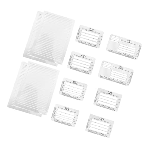 HEMOTON 12 Stück Vorlagen Im Briefformat Anhängerreiniger Kleine Karte Kreditkarte Rechnung Kreditkartenstab Multifunktions Regenschirm Blanko Papiermaske Auto von HEMOTON