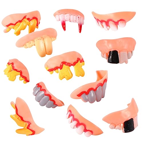 HEMOTON 12 Stück Zahnersatz Halloween schminke Halloween Make up Halloween Zahnprothese False Fake Teeth lustig hässliche falsche Zähne Party-Zähne-Modell Zombie zähne für HEMOTON 12 Stück Zahnersatz Halloween schminke Halloween Make up Halloween Zahnprothese False Fake Teeth lustig hässliche falsche Zähne Party-Zähne-Modell Zombie zähne für von HEMOTON