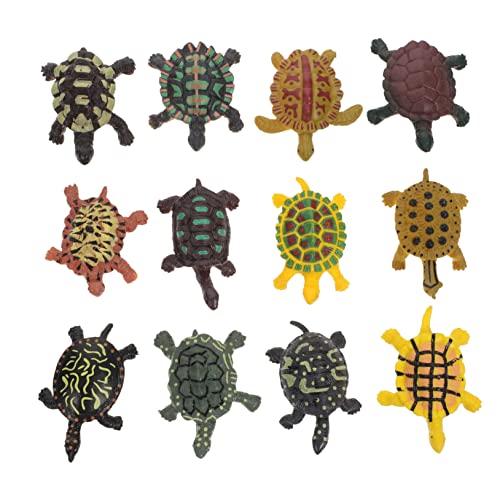 HEMOTON 12 Stück simulierte Schildkröte für kinderspielzeug Schildkröten Nachbildung Set Tierfiguren Schildkröte aus Meeresorganismen Schildkrötenschmuck Plastik HEMOTON 12 Stück simulierte Schildkröte für kinderspielzeug Schildkröten Nachbildung Set Tierfiguren Schildkröte aus Meeresorganismen Schildkrötenschmuck Plastik von HEMOTON