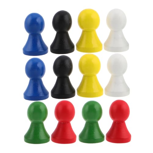 HEMOTON 12 Teiliges Brettspiel Schachzubehör Flugschach Tragbares Mini Schach Tischspiel Schachbrettzubehör Schachdekoration Holzschachbrettzubehör Zubehör Lotusbaum von HEMOTON
