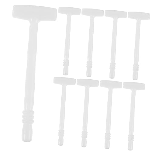 HEMOTON 12St Hämmern Schnapper Leistung Fläschchenöffner Schlüssel Hammer kinderhammer Hammer bastelbedarf Kleiner Schlaghammer Spielzeughämmer aus Kunststoff Plastik Weiß von HEMOTON