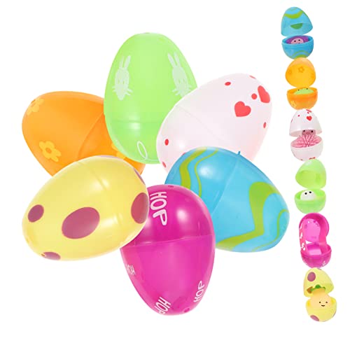 HEMOTON 12St Osterei-Set aufbwahrungs-box aufbewahrungskorb quetschspielzeug toy Eierspielzeug Hyazinthenzwiebelschalen im Inneren ostern gefülltes ei -Ostereier- Plastik HEMOTON 12St Osterei-Set aufbwahrungs-box aufbewahrungskorb quetschspielzeug toy Eierspielzeug Hyazinthenzwiebelschalen im Inneren ostern gefülltes ei -Ostereier- Plastik von HEMOTON