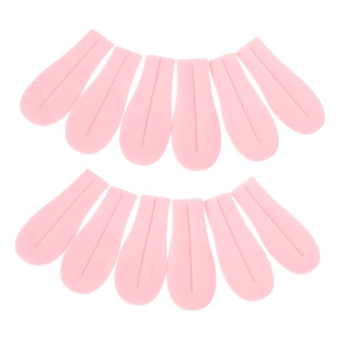 HEMOTON 12St Zungenzubehör aus Plüsch gefälschte Zungenstütze Zunge Zubehör falsche Zunge simulierte Zungenstütze Stoff Rosa von HEMOTON