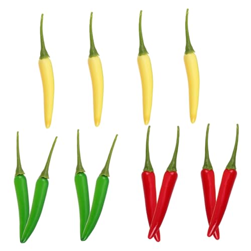 HEMOTON 12st Simuliertes Pepper-Modell Simulation Realistisches Essen Falsche Paprika Simulation Chilischote Lebensechter Chili Künstliche Chilischoten Chili-Pfeffer-verzierung Plastik HEMOTON 12st Simuliertes Pepper-Modell Simulation Realistisches Essen Falsche Paprika Simulation Chilischote Lebensechter Chili Künstliche Chilischoten Chili-Pfeffer-verzierung Plastik von HEMOTON