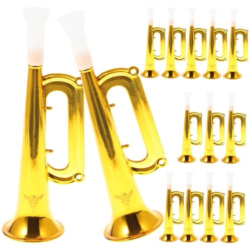 HEMOTON 14 Stück Teiliges Kunststoff tröte Kindersicheres Musikinstrument Bunte Cheerleader hörner für Fußballfans Party giveaways und Sportliche Veranstaltungen Robust und Leicht von HEMOTON