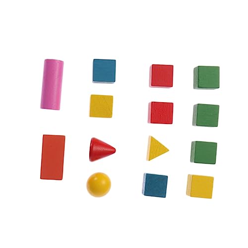 HEMOTON 14Stücke Teiliges Holzbaustein für Geometrische Formen Dreidimensionales Lernspielzeug für Frühe Bildung Sicher und Zuhause Kindergarten HEMOTON 14Stücke Teiliges Holzbaustein für Geometrische Formen Dreidimensionales Lernspielzeug für Frühe Bildung Sicher und Zuhause Kindergarten von HEMOTON
