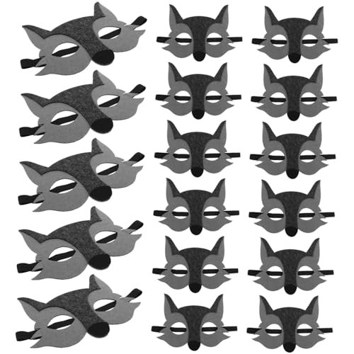 HEMOTON 15 Stück Für Vlieskostüme Cartoon Maskenball Dekorationen Gesichtsversorgung Aktivitäten Dschungel – Cosplay Abdeckung Halbe Halloween Masken Party Maske HEMOTON 15 Stück Für Vlieskostüme Cartoon Maskenball Dekorationen Gesichtsversorgung Aktivitäten Dschungel – Cosplay Abdeckung Halbe Halloween Masken Party Maske von HEMOTON