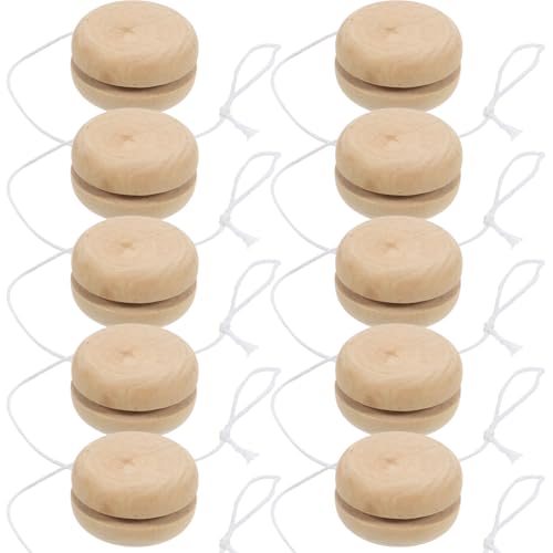 HEMOTON 15 Stück Holz-Yo-Yo-Bälle, DIY Handmalspielzeug, Hellbraun, 4,5 x 4,5 x 2,5 cm, Fingerfertigkeitsspielzeug für Kinder zur Kreativität und Dekoration HEMOTON 15 Stück Holz-Yo-Yo-Bälle, DIY Handmalspielzeug, Hellbraun, 4,5 x 4,5 x 2,5 cm, Fingerfertigkeitsspielzeug für Kinder zur Kreativität und Dekoration von HEMOTON