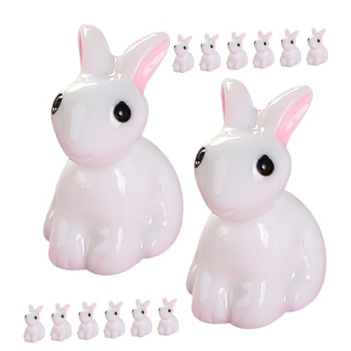 HEMOTON 15 Stück Mikro-landschaftsverzierung Puppenhaus-tierfiguren Feengarten-Accessoires Cupcake-Topper Mit Hasen Garten Kleine Statuen Miniaturfiguren Mini-Kaninchen Harz Weiß HEMOTON 15 Stück Mikro-landschaftsverzierung Puppenhaus-tierfiguren Feengarten-Accessoires Cupcake-Topper Mit Hasen Garten Kleine Statuen Miniaturfiguren Mini-Kaninchen Harz Weiß von HEMOTON