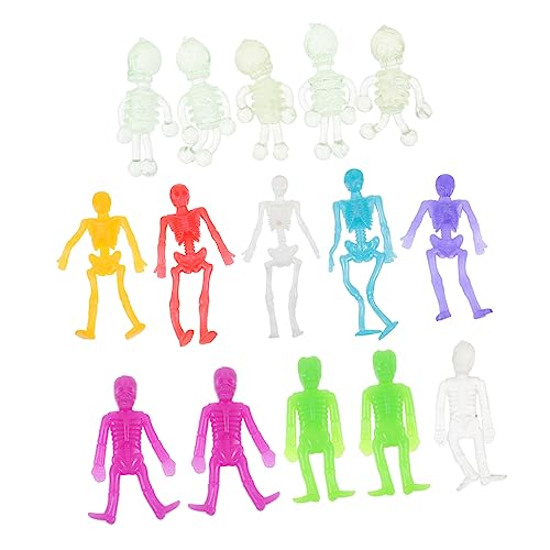 HEMOTON 15 Stück Teiliges Halloween Dekorationsset TPR Skeletton Streiche für Partys und Festivals Realistische und Lustige Deko für Unvergessliche Feiern Zufällige Farbe Zufällige Farbe von HEMOTON