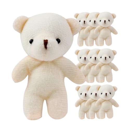 HEMOTON 15 Stück Teiliges Mini Bär Anhänger Kuscheltier Schlüsselanhänger Süße Dekoration für Diy Bastelprojekte Partybedarf für von HEMOTON