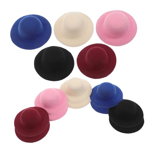 HEMOTON 15 Stück Teiliges Mini Bastelset mit Miniatur Hüten für DIY Projekte Leichte Mini Hüte für Puppenhaus Deko Kinderfreundlich für Bastelspaß und Kreative Handwerksaktivitäten von HEMOTON