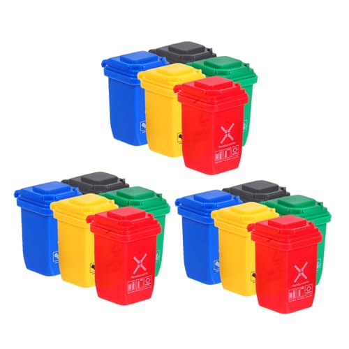 HEMOTON 15 Stück Teiliges Miniatur-mülleimer Robustem Kunststoff Mini-puppenhaus-mülltonnen für Desktop-deko Realistische Mini-abfallbehälter Geeignet für Sammelobjekte und Kinderspielzeug HEMOTON 15 Stück Teiliges Miniatur-mülleimer Robustem Kunststoff Mini-puppenhaus-mülltonnen für Desktop-deko Realistische Mini-abfallbehälter Geeignet für Sammelobjekte und Kinderspielzeug von HEMOTON