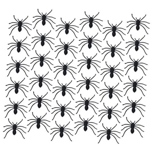 HEMOTON 150 STK Simulierte Spinnen aus Kunststoff Halloween Halloween Toys Spinnennetz-Shooter klebriges Spinnennetz gefälschte Spinnen künstliche Spinne aus Kunststoff Plastik von HEMOTON