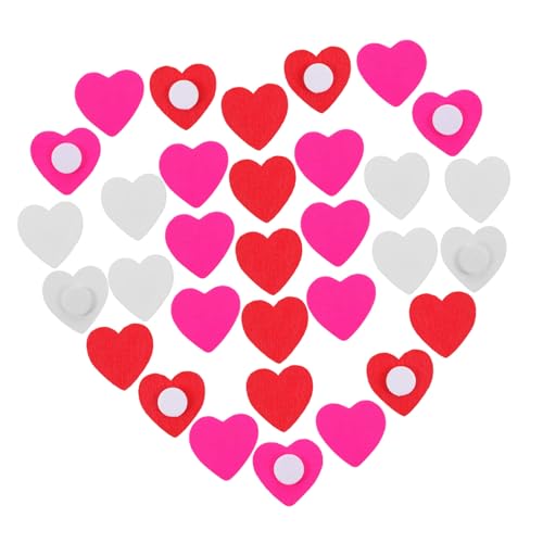 HEMOTON 150 Stück Liebe Aufkleber Festival-holzaufkleber Dekorative Holzaufkleber DIY Handwerk Holzaufkleber Holz Wohnkultur Selbstklebende Holzaufkleber DIY Holz Geklebt Rosa Hölzern von HEMOTON