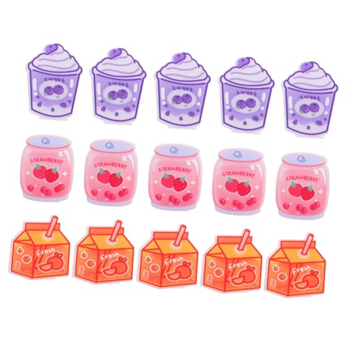 HEMOTON 15 Stück Acryl-binderclips Große Binderclips Für Papier Büro-snackbeutelclips Mehrzweck-verschlussclips Süße Clips Für Büro Und Arbeitszimmer von HEMOTON