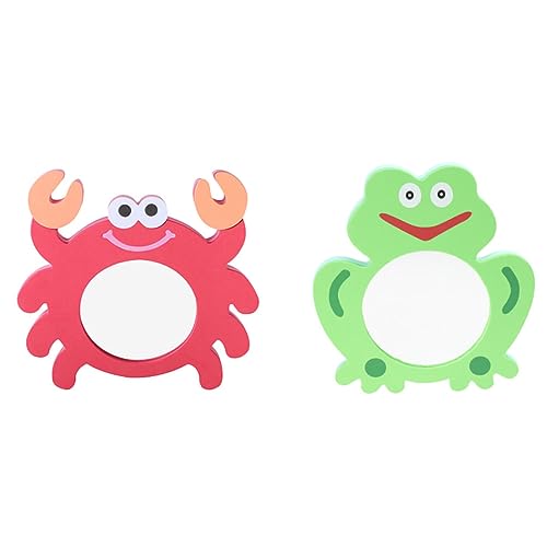 HEMOTON 16 STK Eva-Cartoon-Spiegel Krabbenspielzeug lustiges Spiegelspielzeug Kinder badewannenspielzeug Geschenke für Kinder Badespielzeug für Babys Spielzeug für Kleinkinder Frosch rot von HEMOTON