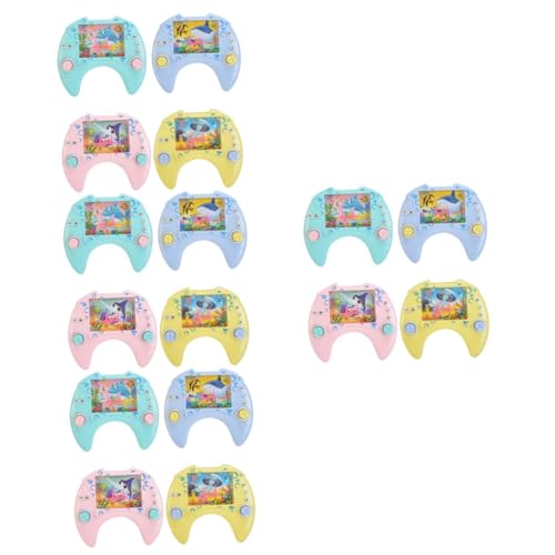 HEMOTON 16 STK Ringspielmaschine Kinderspielzeug Handheld-Wasserringspiel Spielzeuge Wasserwurfring Spielzeug ABS-Ringwurfspiel Karikatur Kreis werfen Zwinge von HEMOTON