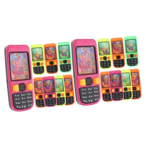 HEMOTON 16 STK Spielzeug mit Wasserring Mini-Telefon Kinder spielset Kinderspielzeug Spielzeuge Geschenke kreatives Wasserspiel Ringwurf Spielen Handheld Zwinge Handyhülle Arkade Reisen von HEMOTON