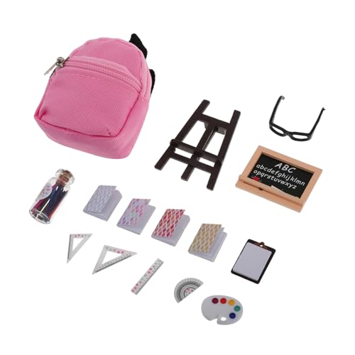 HEMOTON 16-Teiliges Set Schulmaterial Mini taschenrechner Lanyard-Tags Gedenkmünzenboxen Geldklammer Werkzeug Schreibwaren Mini-Lineale für Puppen Mini-Schultasche Holz HEMOTON 16-Teiliges Set Schulmaterial Mini taschenrechner Lanyard-Tags Gedenkmünzenboxen Geldklammer Werkzeug Schreibwaren Mini-Lineale für Puppen Mini-Schultasche Holz von HEMOTON