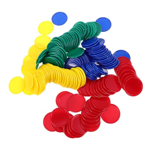 HEMOTON 160 Stück Bunte Plastik Bingo Chips Lehr Belohnungsmarken Für Klassenzimmer Anreize Mathematische Zählsteine Spielmünzen Für Lernen Und Unterricht von HEMOTON